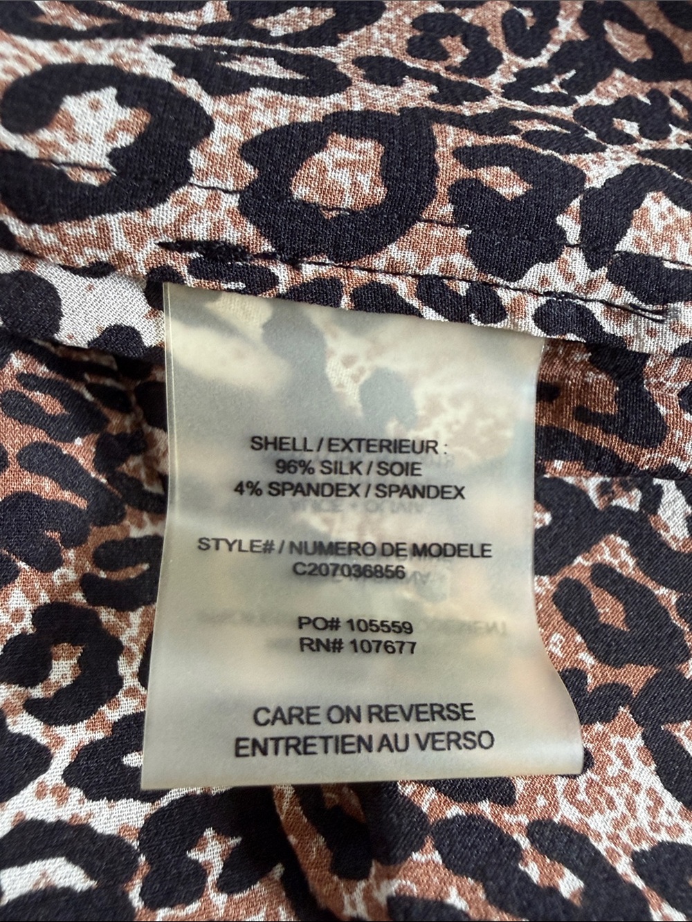 Alice + Olivia Leopard Print Top, Size M - Picture 10 of 16